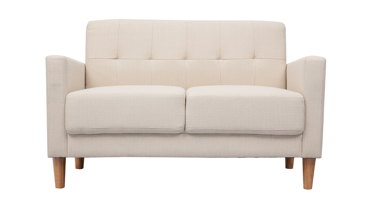 2-er Designer-Sofa MOON beige