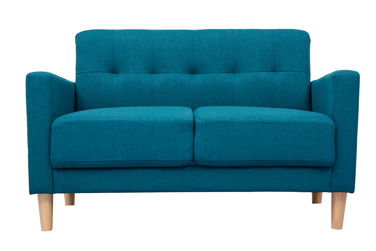 2-er Designer-Sofa MOON entenblau