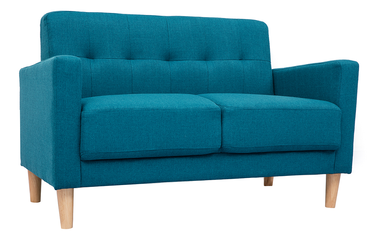 2-er Designer-Sofa MOON entenblau