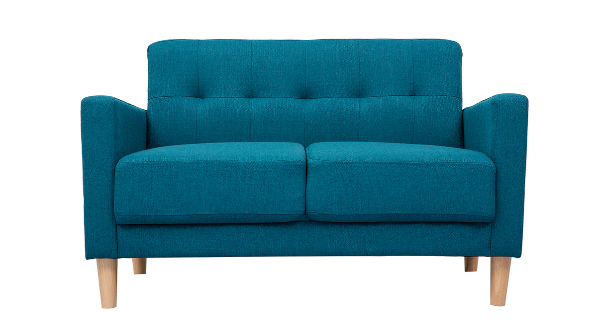 2-er Designer-Sofa MOON entenblau