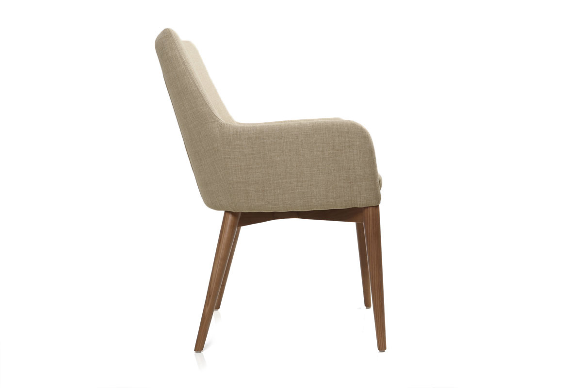 2er-Set Design-Sessel Polyester Beige SHANA