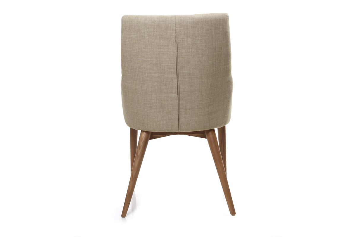 2er-Set Design-Sessel Polyester Beige SHANA