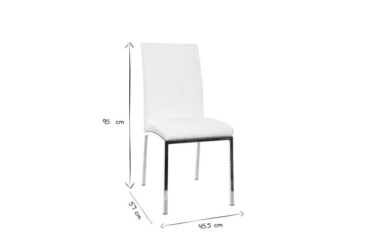 2er-Set Design-Sthle Polyurethan Wei SIMEA