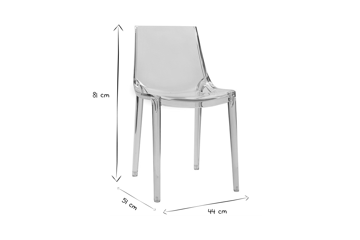 2er-Set Durchsichtige Design-Sthle YZEL