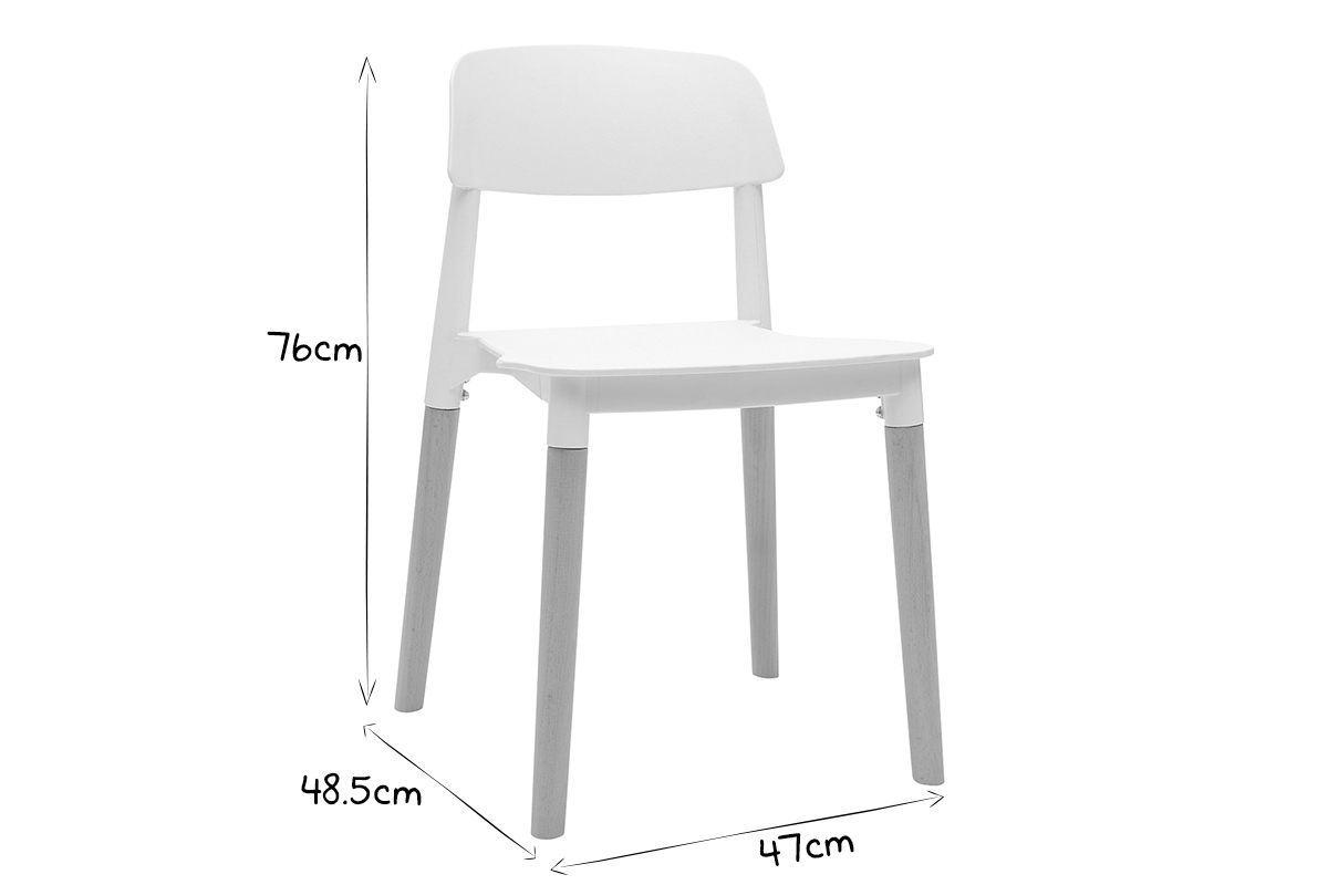 2er-Set skandinavische Design-Sthle Wei GILDA