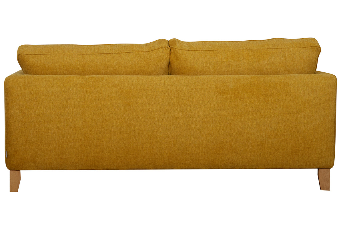 3-Sitzer-Designer-Sofa in pfauenblau und schwarzem Samt HARRISON