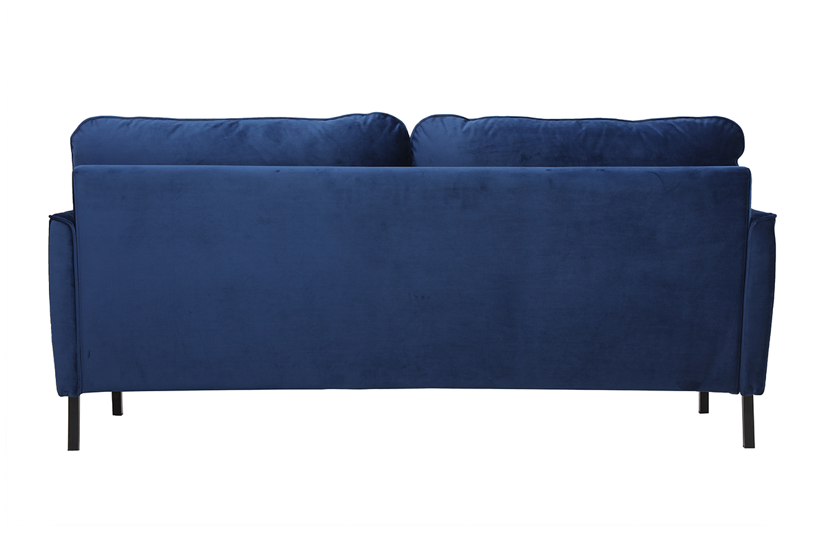 3-Sitzer-Sofa aus blauem Samt BEKA