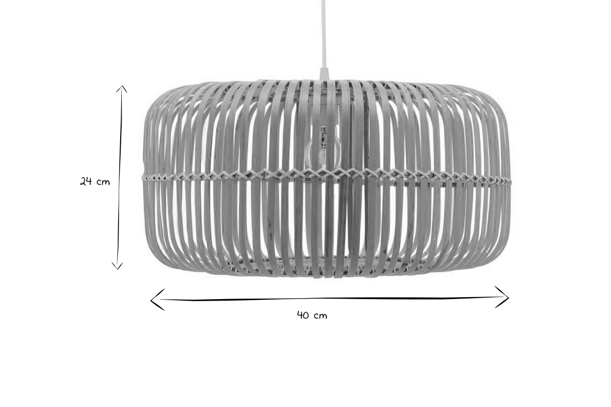 Bambus-Pendelleuchte Durchmesser 40 cm HANOI