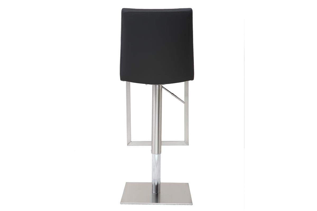 Barhocker zeitgenssisches Design - Metall und PU Schwarz - KYLE