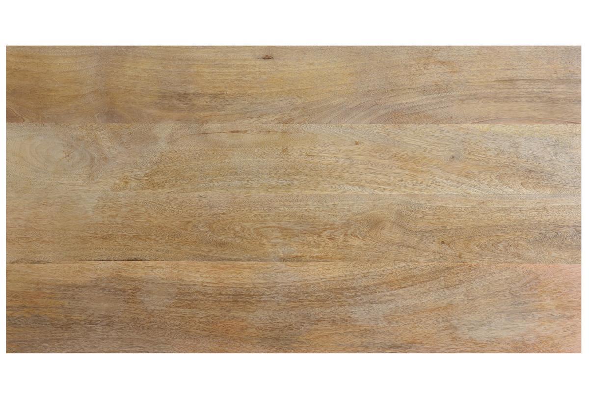 Bartisch aus Mangoholz und goldenem Metall L130 cm MARGHA