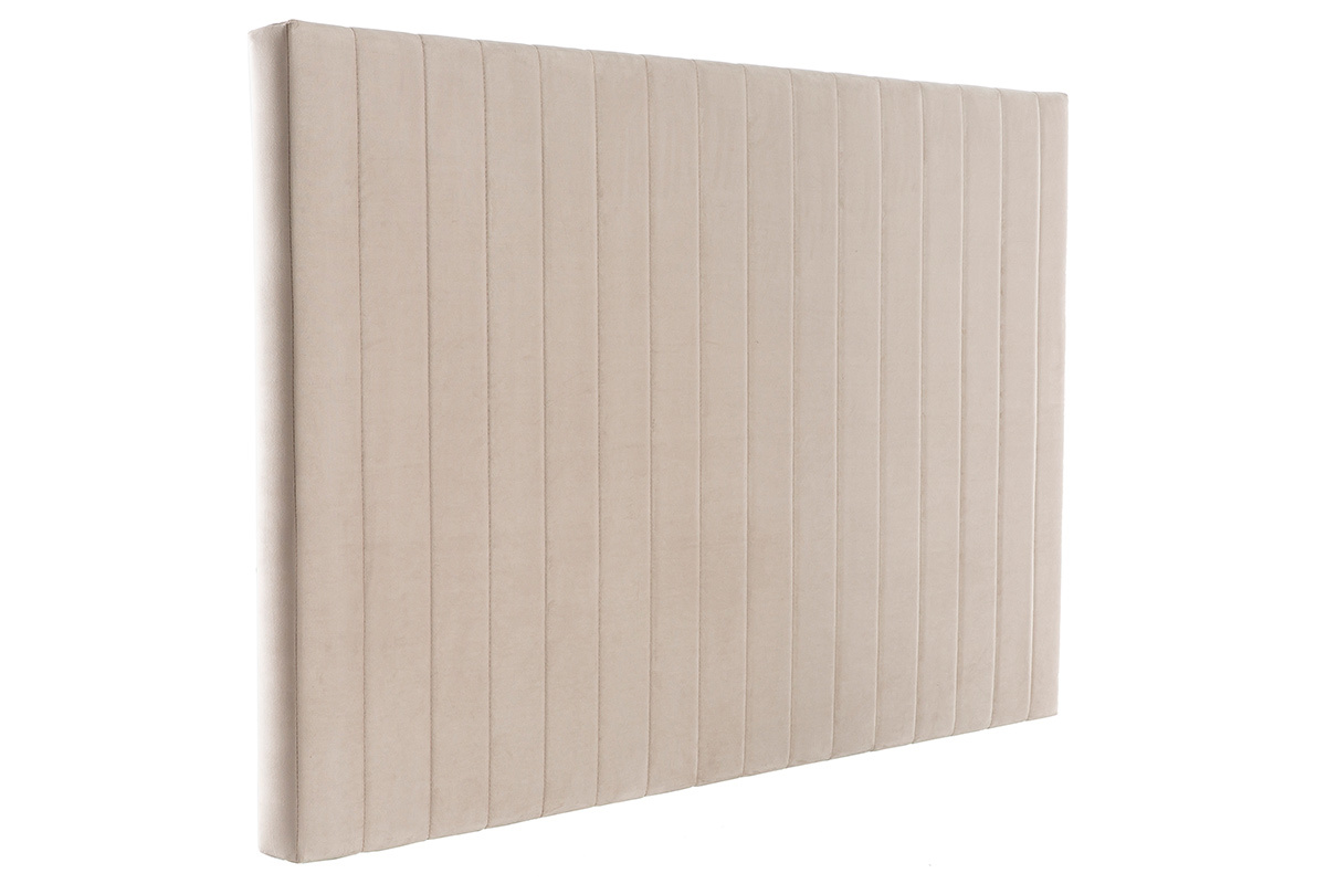 Beige-graues Samt-Kopfteil L170 cm NEHA