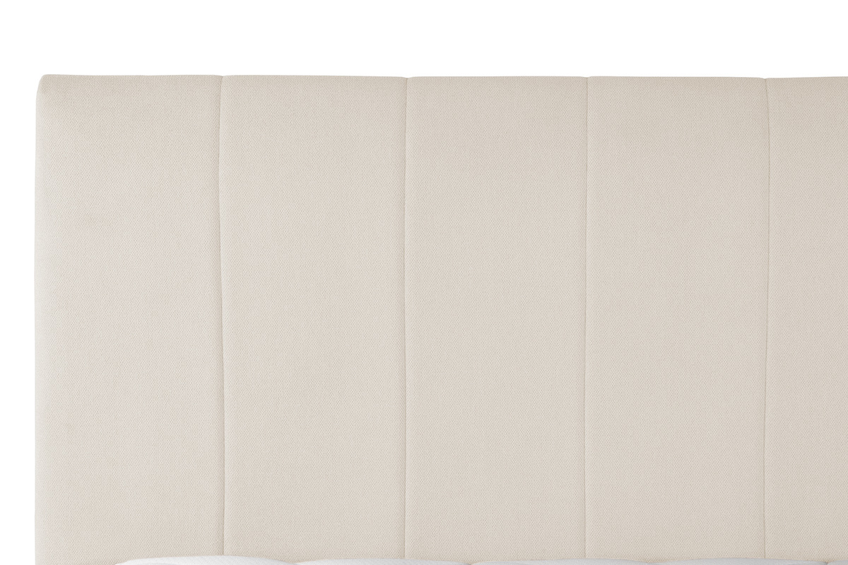 Bettgestell 160x200cm aus beige Stoff APOLLON