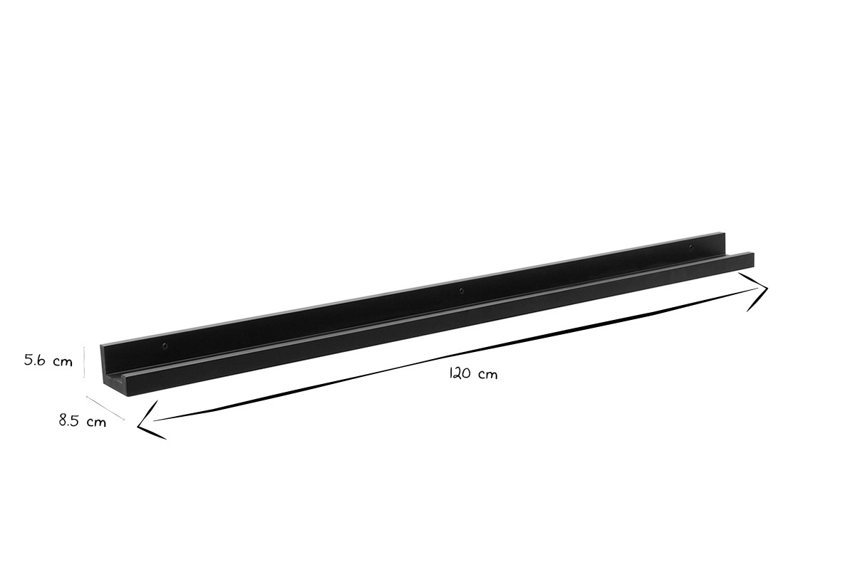 Bilderrahmenleiste schwarz LINEA