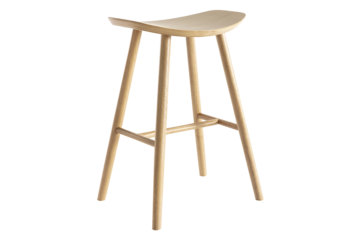 Design-Barhocker leichtes Holz 65 cm DEMORY