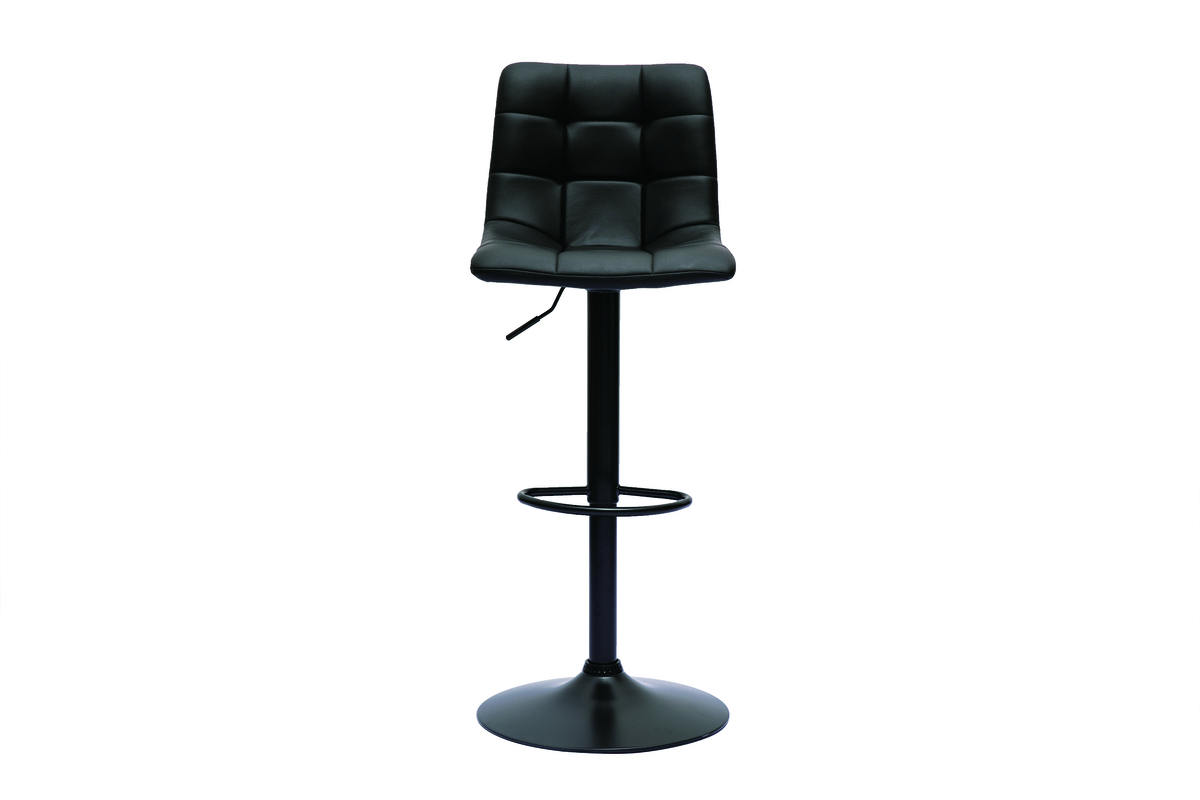 Design-Barhocker schwarz (2er-Set) MAXWELL