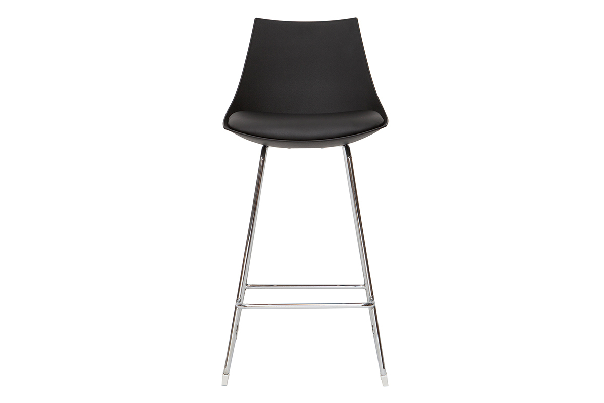 Design-Barhocker schwarz 65 cm (2er-Satz) JUNE