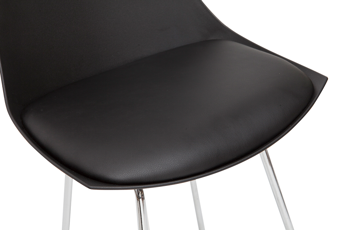 Design-Barhocker schwarz 65 cm (2er-Satz) JUNE