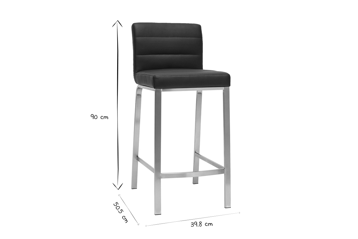 Design-Barhocker Schwarz 66 cm TOMY