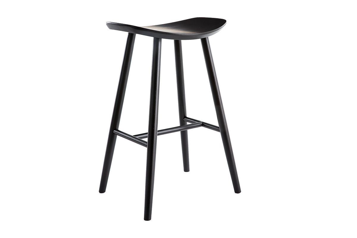 Design Barhocker schwarz 72 cm DEMORY