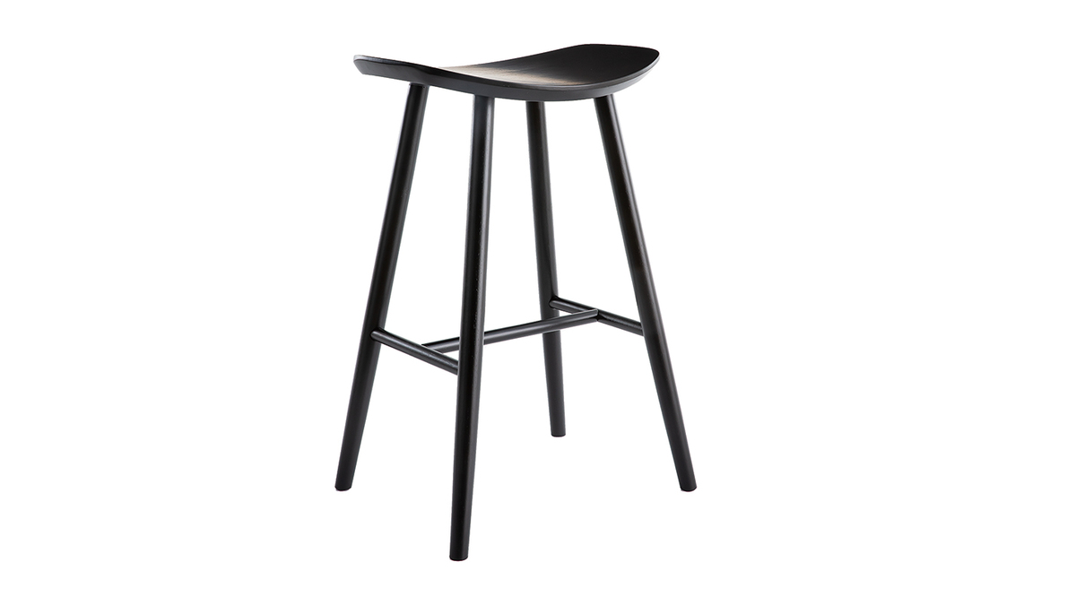 Design Barhocker schwarz 72 cm DEMORY