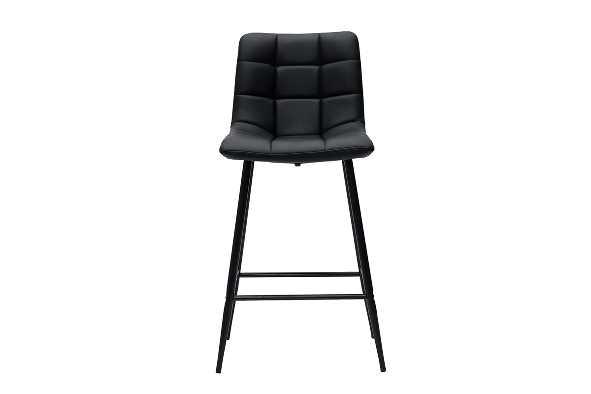 Design-Barhocker schwarz H65 cm (2er-Set) MAXWELL