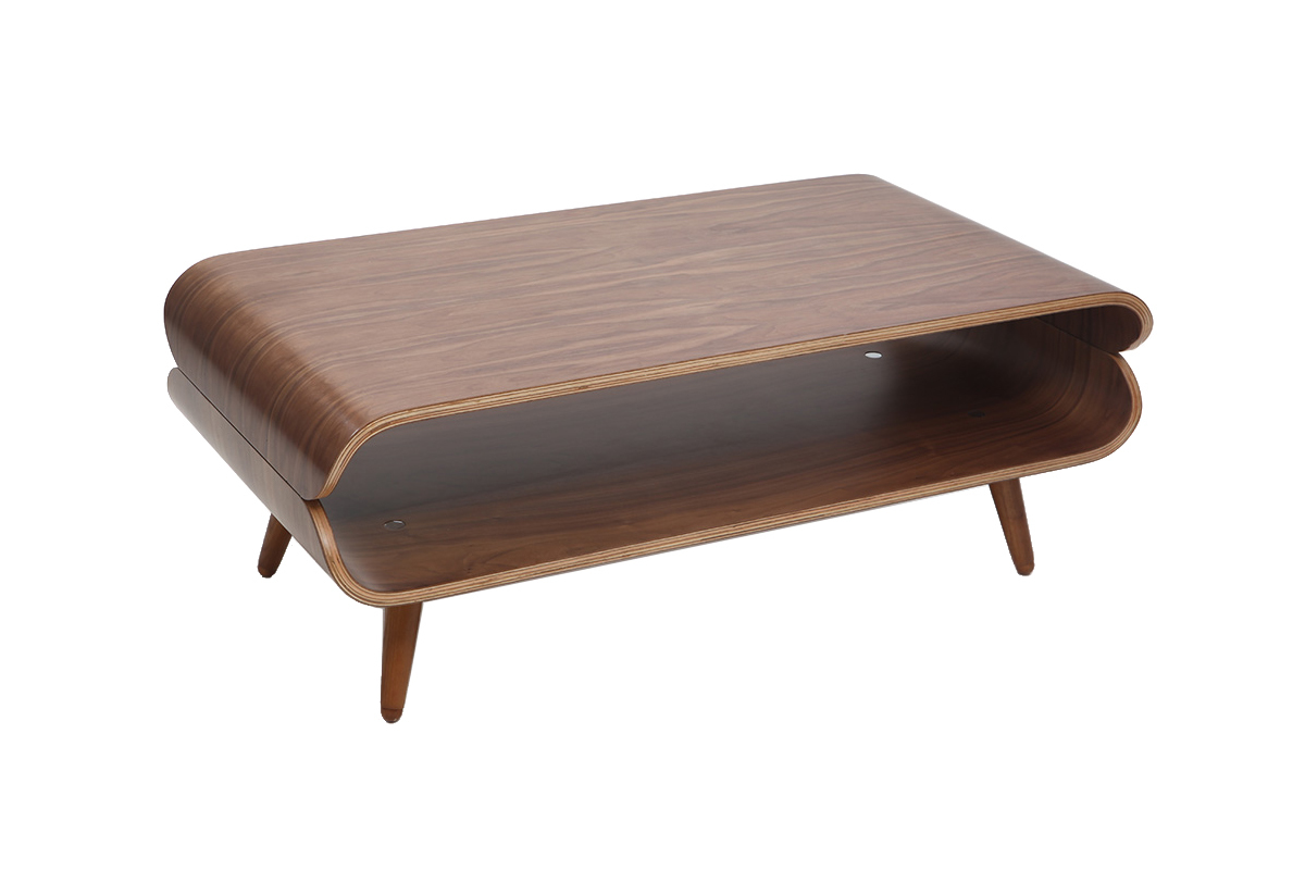 Design-Couchtisch Nussbaum TAKLA