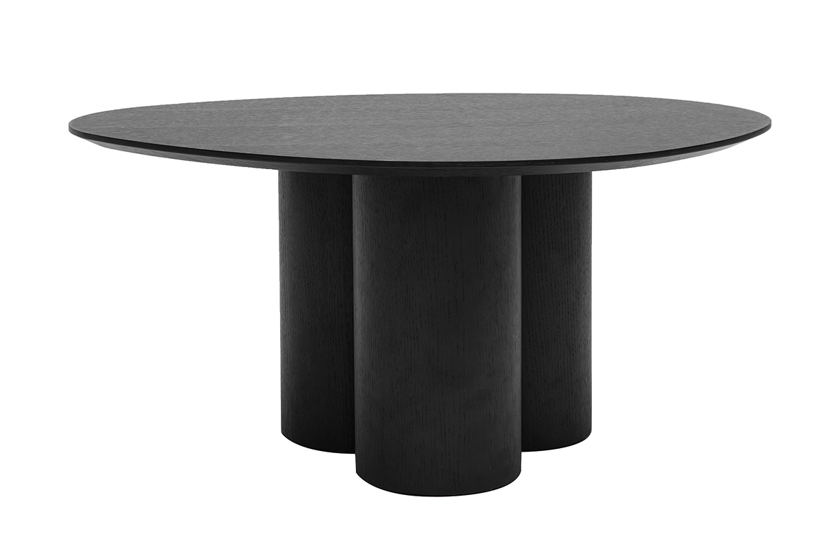 Design-Couchtisch Schwarz HOLLEN