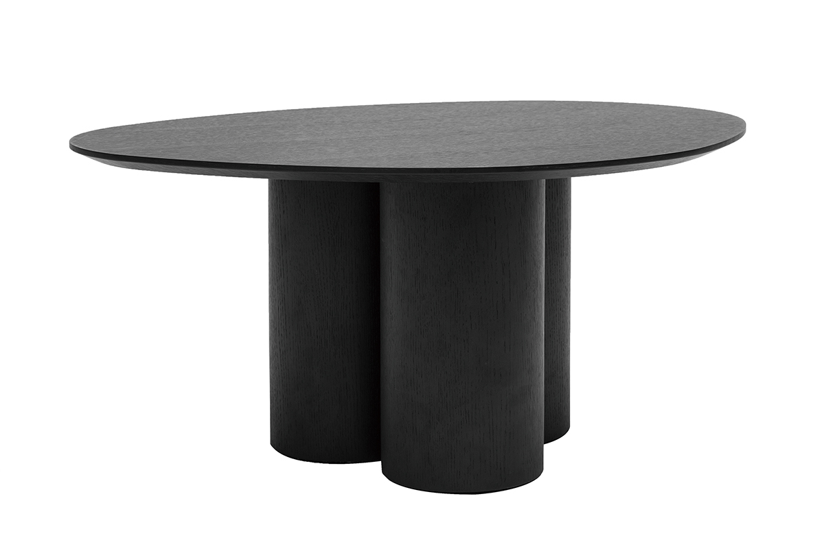 Design-Couchtisch Schwarz HOLLEN