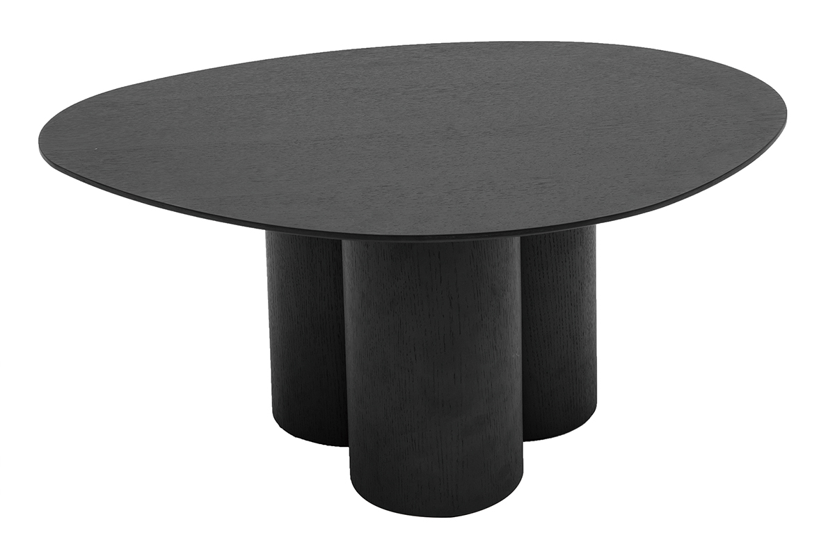 Design-Couchtisch Schwarz HOLLEN