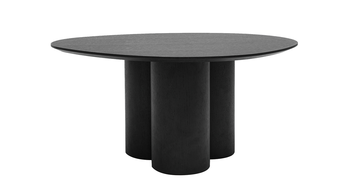 Design-Couchtisch Schwarz HOLLEN