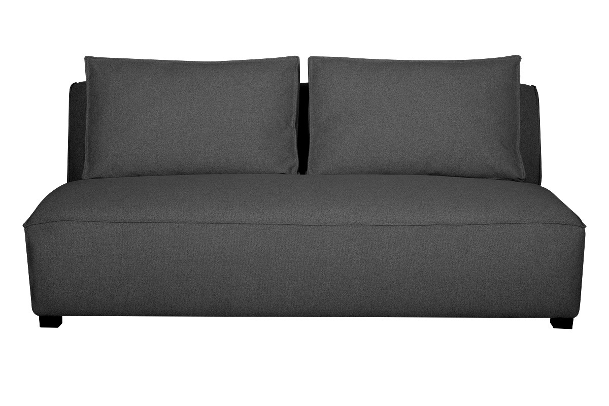 Design-Doppelsofa aus anthrazitgrauem Stoff PLURIEL