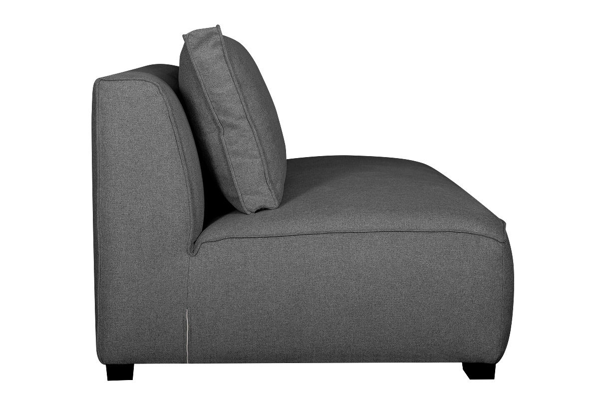 Design-Doppelsofa aus anthrazitgrauem Stoff PLURIEL