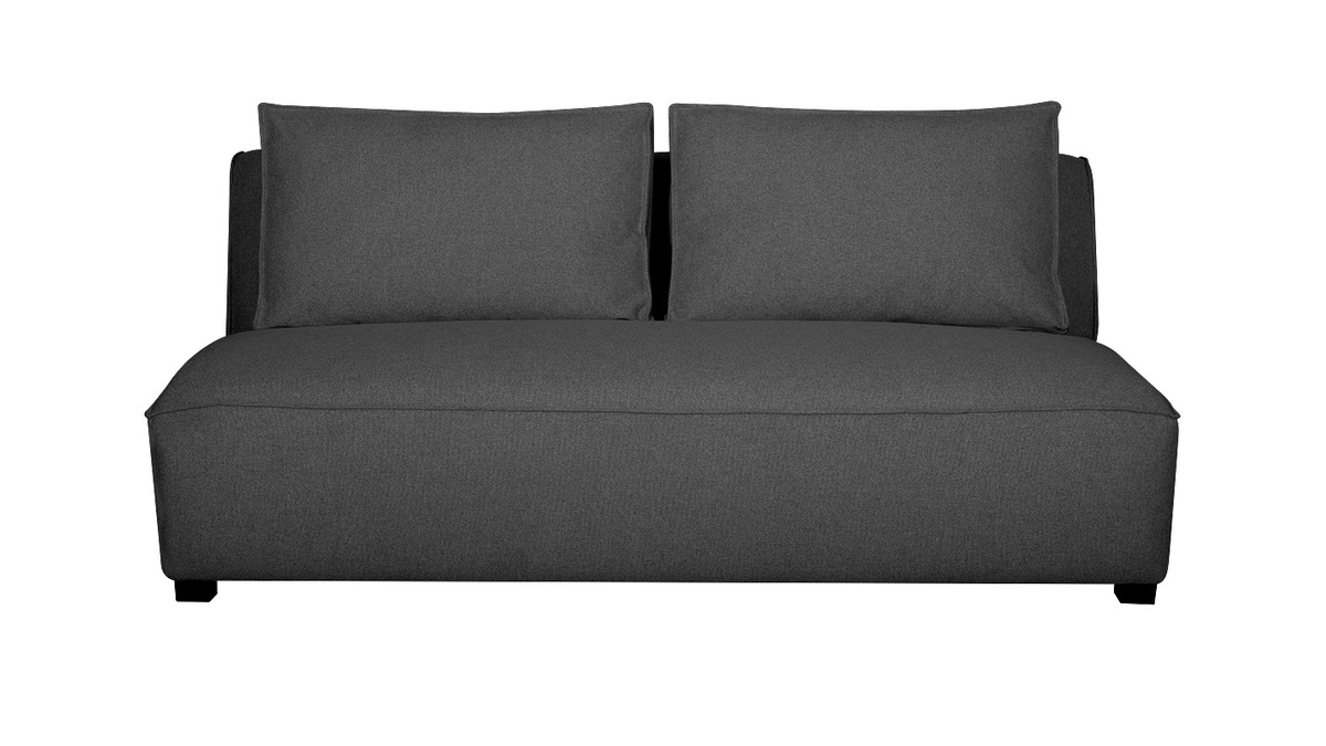 Design-Doppelsofa aus anthrazitgrauem Stoff PLURIEL