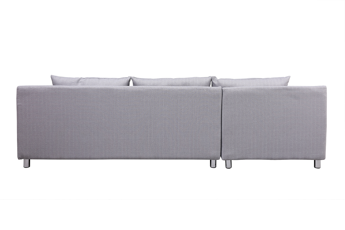 Design-Ecksofa umkehrbar BRASILIA Hellgrau