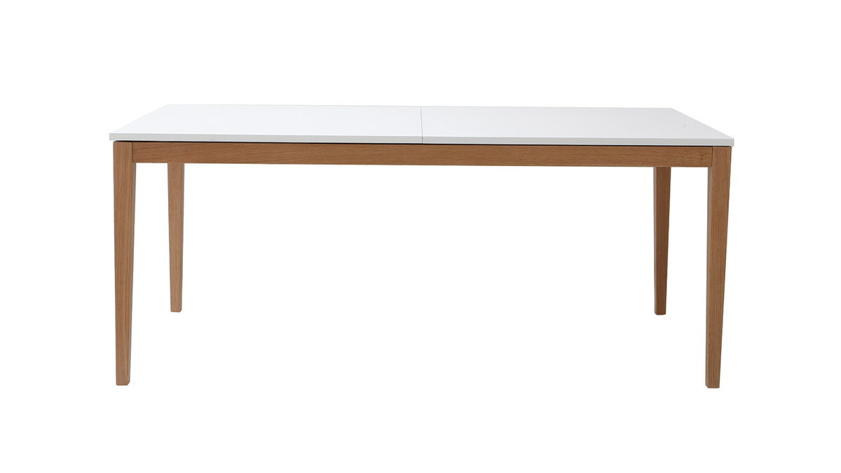 Design-Esstisch ausziehbar Wei Fe Holz L180-260 DELAH