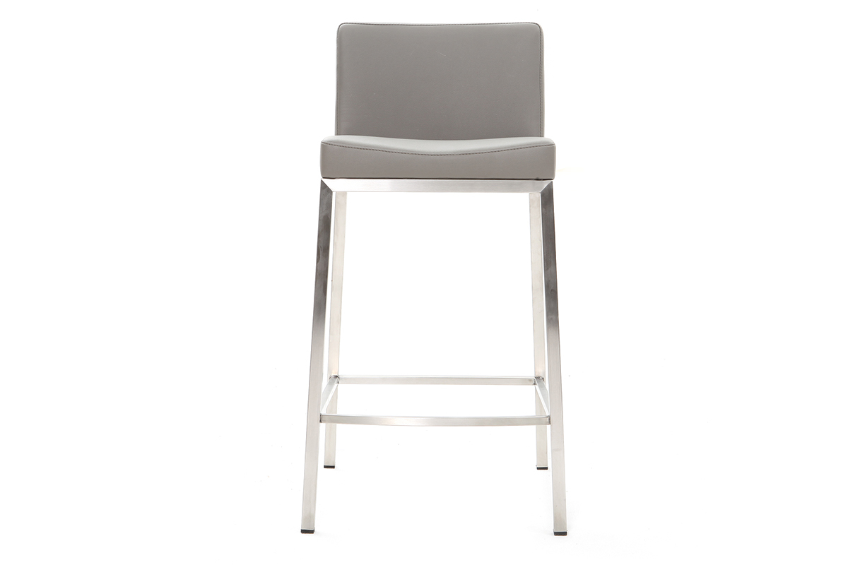 Design-Hocker 66 cm Grau 2er-Set EPSILON