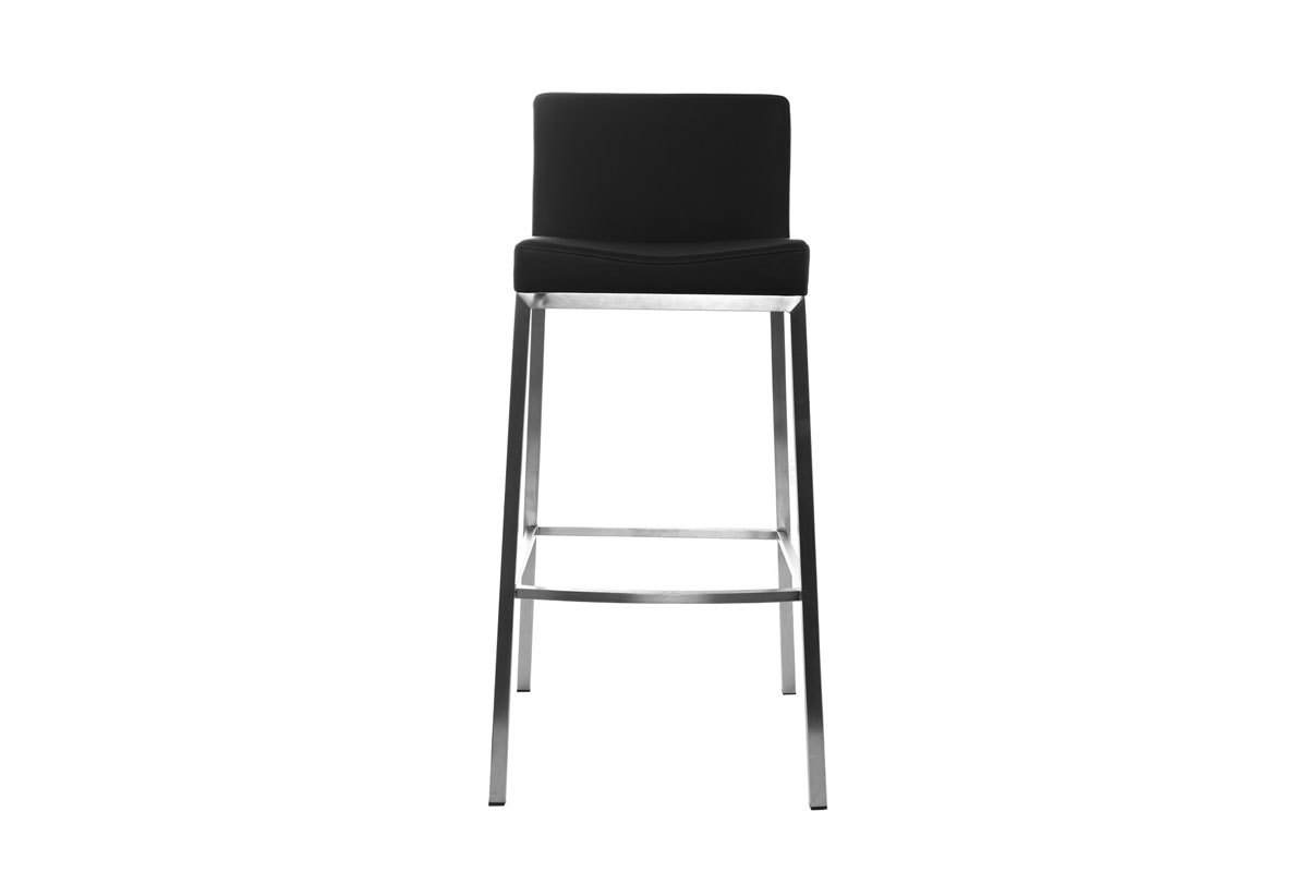 Design-Hocker 66 cm Schwarz 2er-Set EPSILON