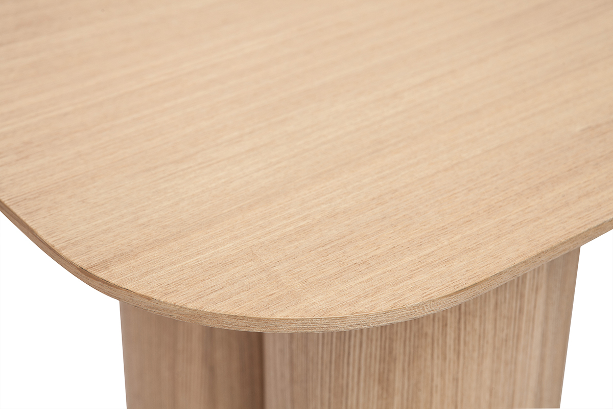 Design-Konsole aus hellem Holz B100 cm FOLEEN