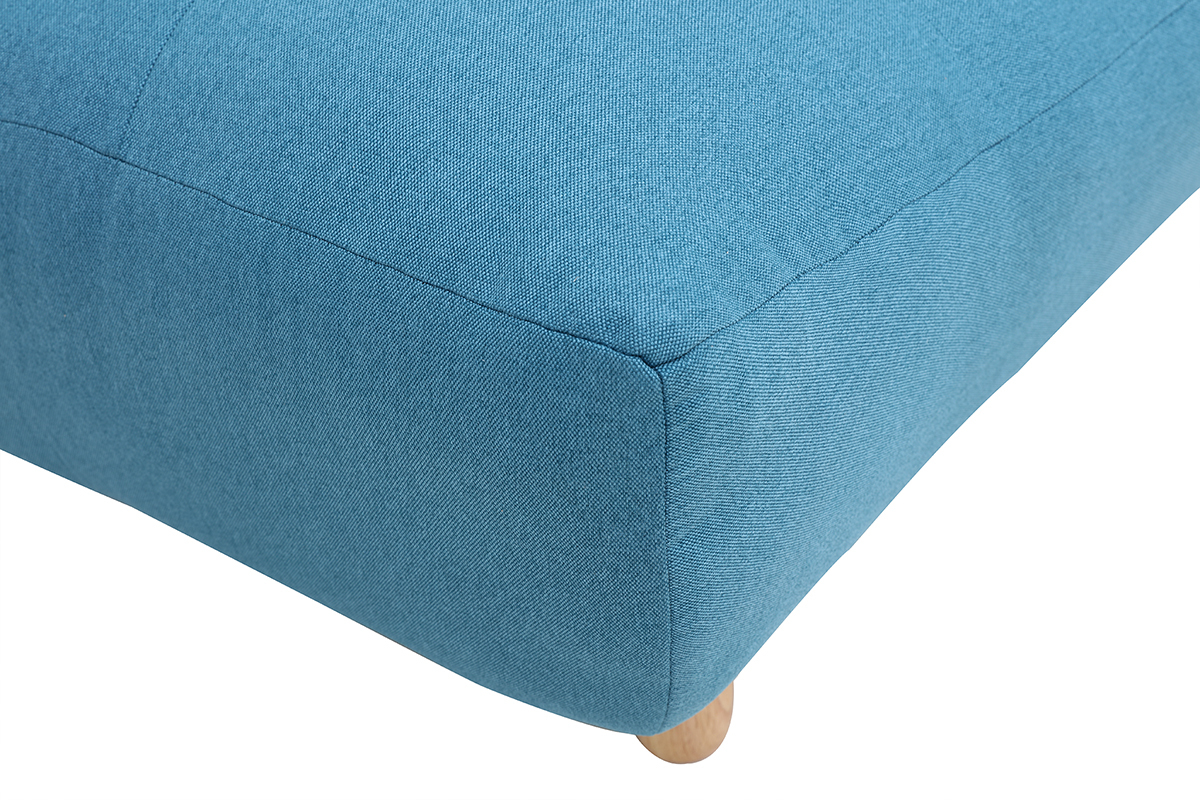 Design-Schlafsofa skandinavisch Blaugrn und Eiche YUMI