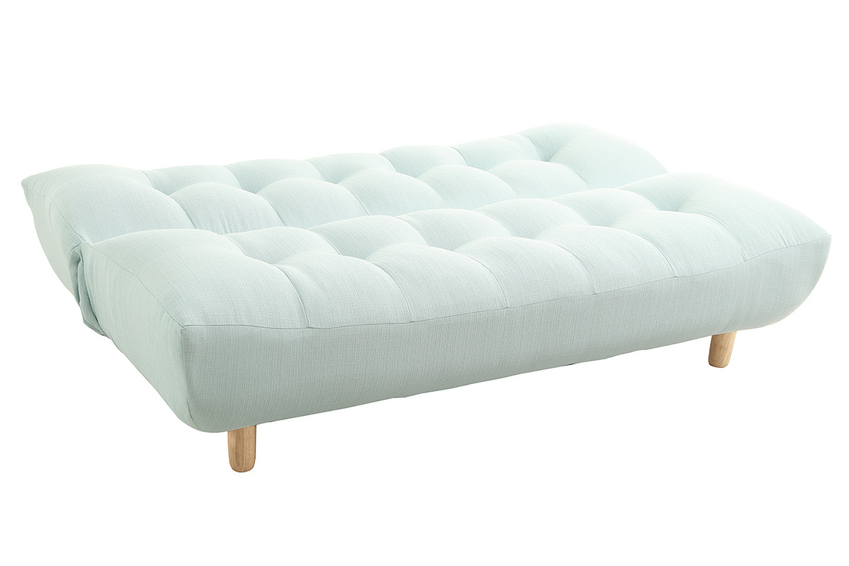 Design-Schlafsofa skandinavisch Grn und Eiche YUMI