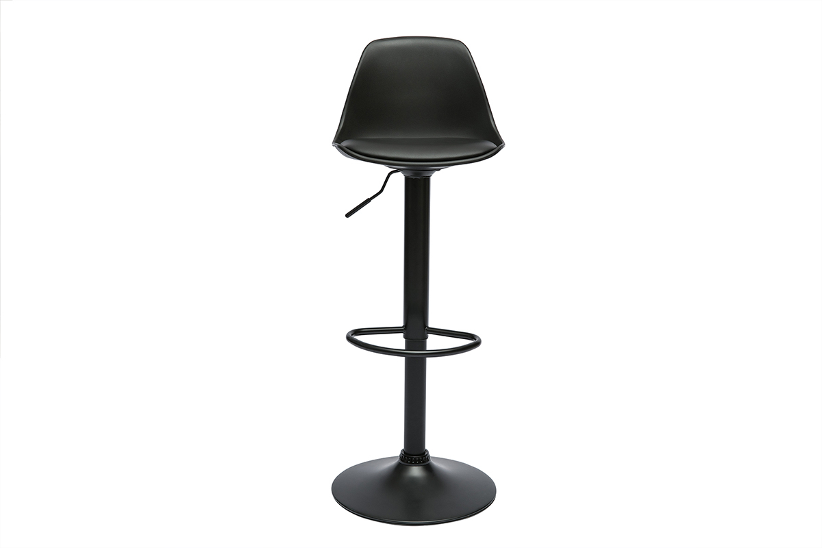 Design schwarze Barhocker (2er Set) STEEVY