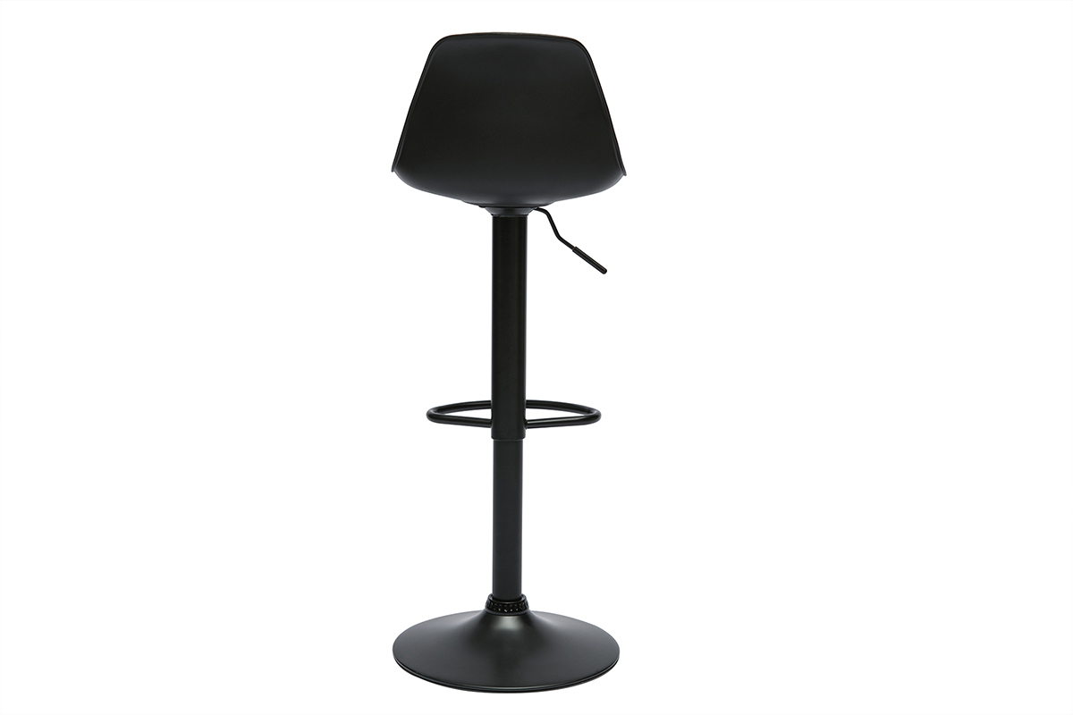 Design schwarze Barhocker (2er Set) STEEVY