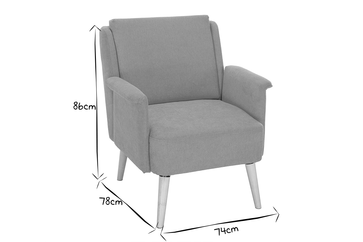 Design-Sessel AEOLA mit senfgelbem Samteffekt