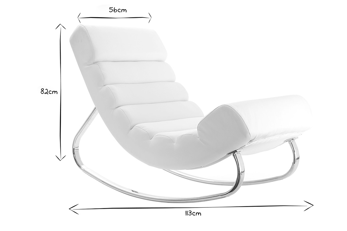 Design-Sessel Schaukelstuhl TAYLOR Schwarz