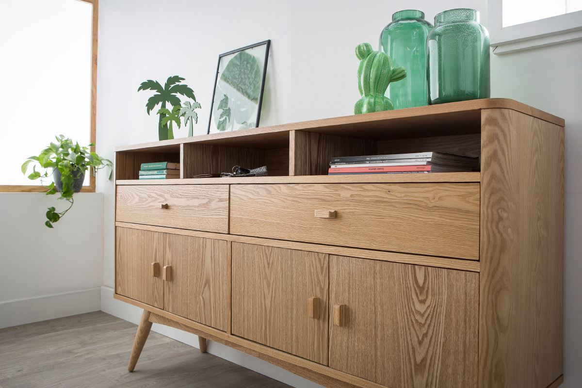 Design-Sideboard 4 Tren Esche NORDECO