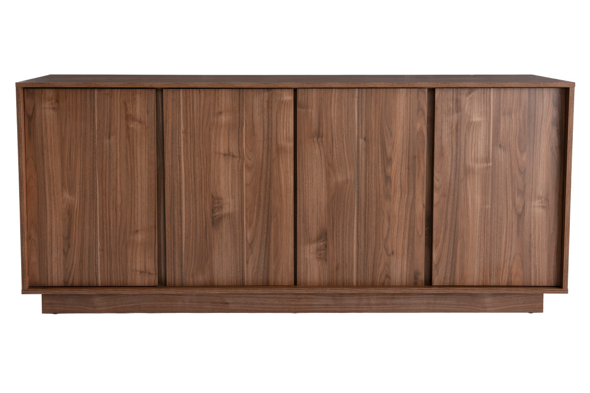 Design-Sideboard glnzend Walnussoptik L180 cm COMO