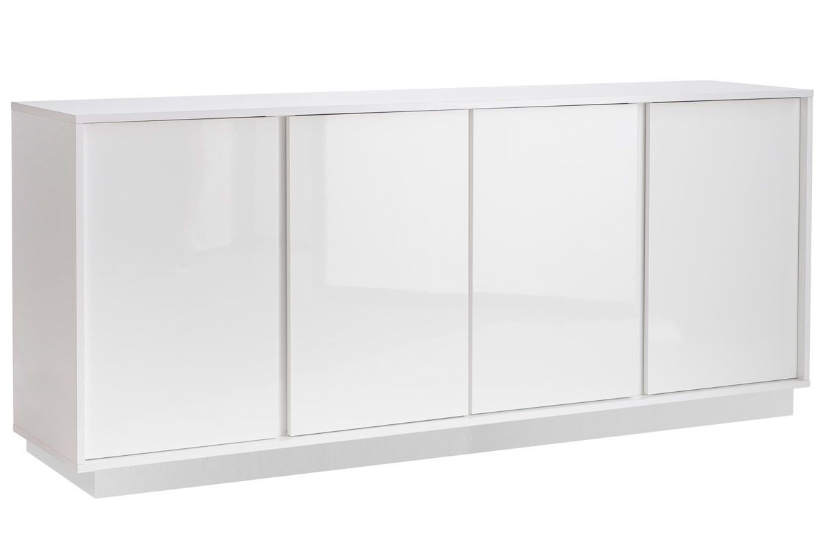 Design-Sideboard glnzend wei lackiert L180 cm COMO