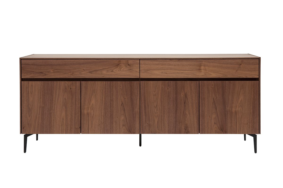 Design-Sideboard mit Walnussfurnier L180 cm BLISS