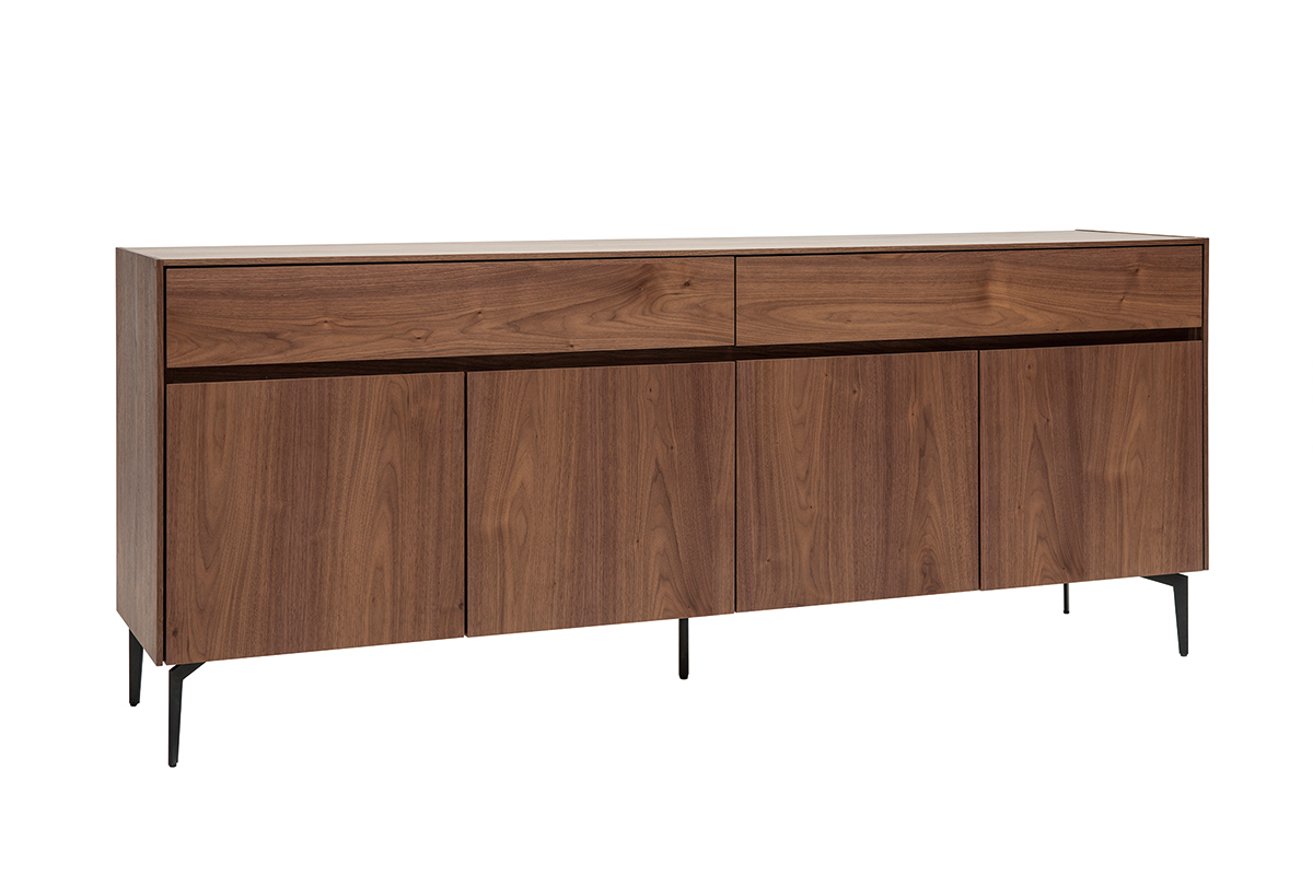 Design-Sideboard mit Walnussfurnier L180 cm BLISS