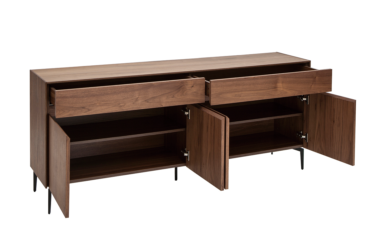 Design-Sideboard mit Walnussfurnier L180 cm BLISS